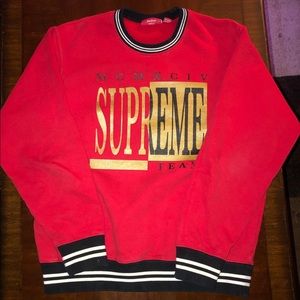 Supreme The Supreme Team Crewneck Red Size Medium